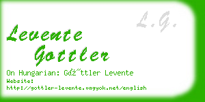 levente gottler business card
